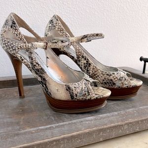 Guess Platform Open Toe Heels